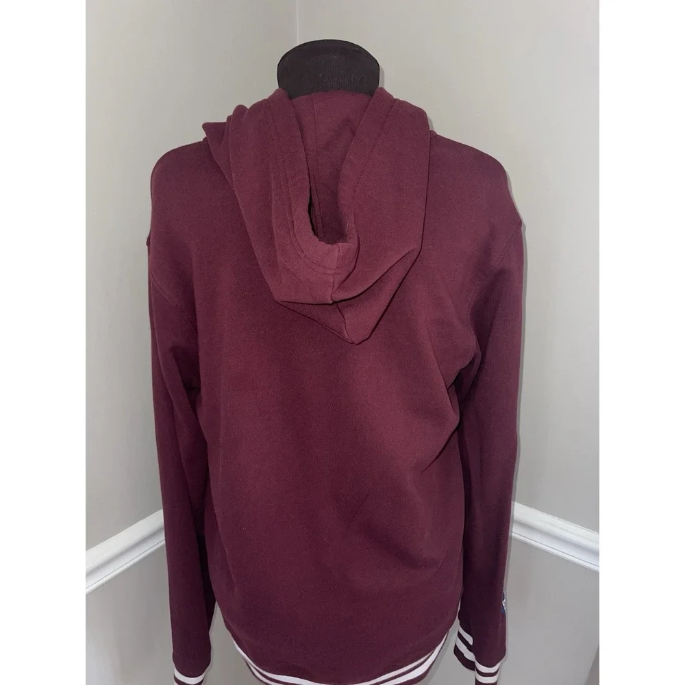 True Religion Brand Jeans‎ TR ZIP MENS HOODIE Burgundy Size Large Sweatshirt
